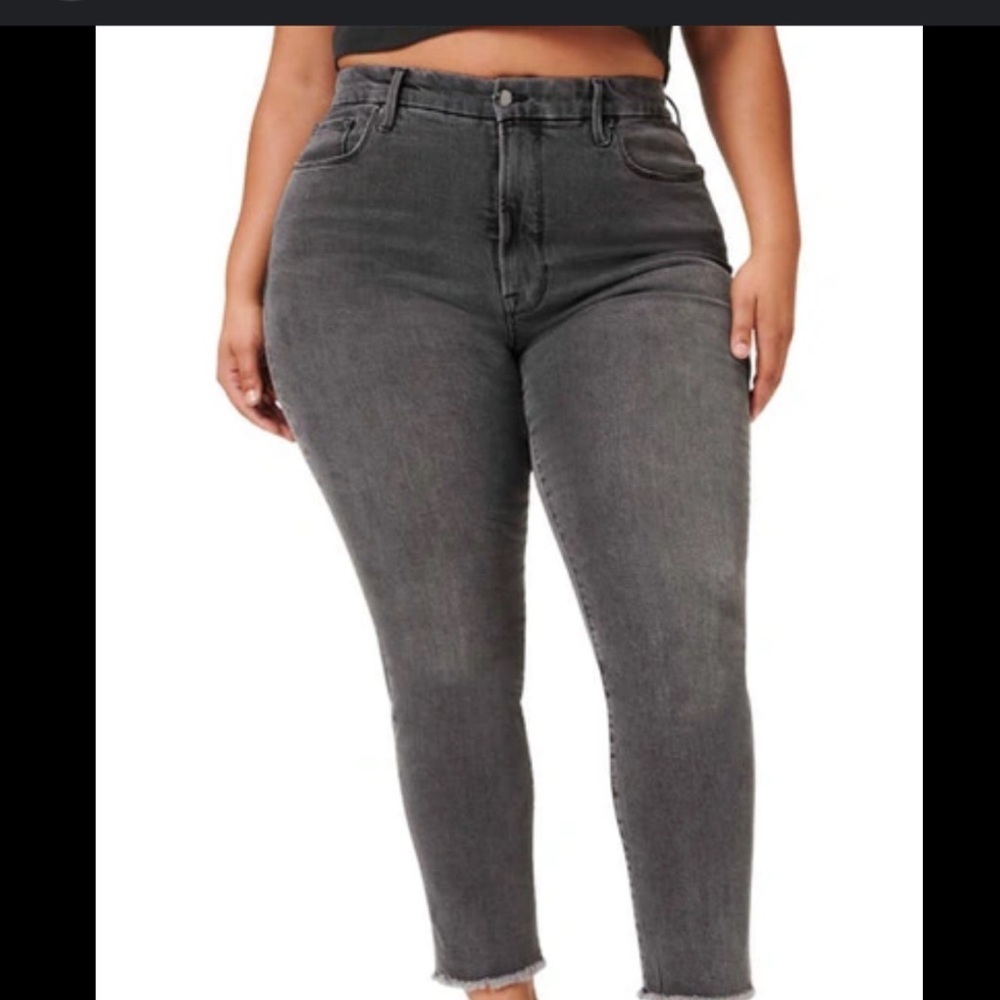 Good American Women's Skinny Jeans — Charcoal Gray